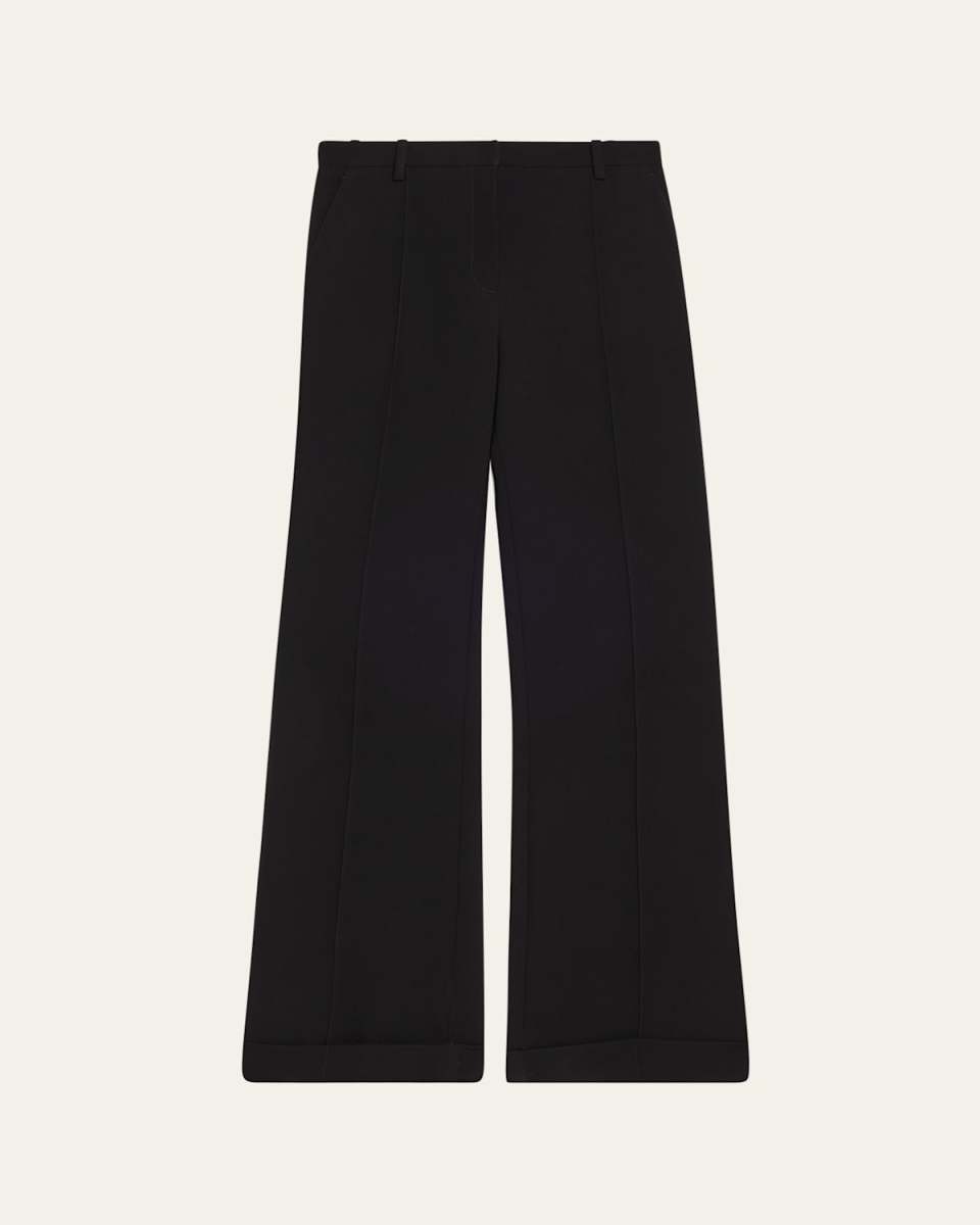 Max Cuffed Straight-Leg Pants